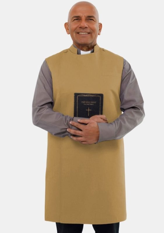 Worship Attires Men’s Clergy Apron – Goodness of God Edition in Gold