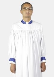 Worship Attires Signature Anglican Rochet – Royal Blue Edition