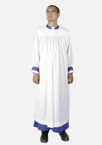 Worship Attires Signature Anglican Rochet – Royal Blue Edition