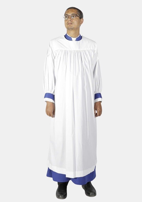 Worship Attires Signature Anglican Rochet – Royal Blue Edition