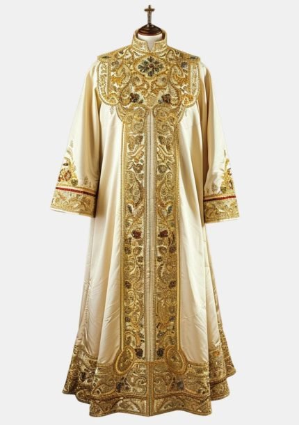 Worship Attires Gloriously Gilded Ceremonial Robe for Women