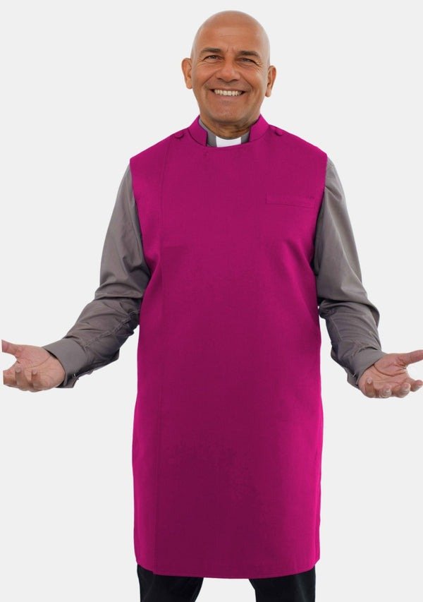 Worship Attires Men’s Clergy Apron – Goodness of God Edition in Red Purple