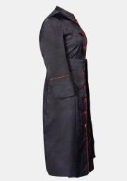 Worship Attires Women's Minister Robe – Black with Red Accents