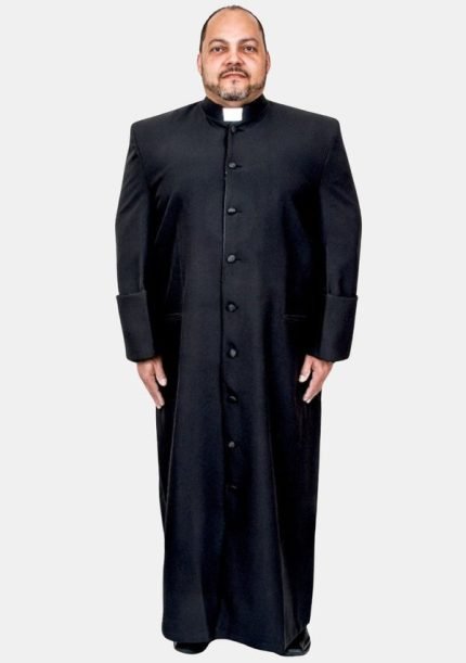 Worship Attires Plus Size Clergy Robe – Grand Black Edition