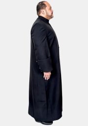 Worship Attires Plus Size Clergy Robe – Grand Black Edition