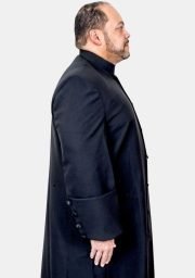 Worship Attires Plus Size Clergy Robe – Grand Black Edition