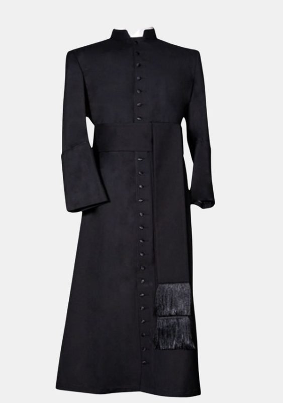 Worship Attires Men's Clergy Cassock – Premium Wool Edition