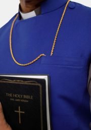 Buy Men’s Clergy Apron in Royal Blue – Goodness of God Edition