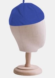 Breathable Tropical Fabric Royal Blue Zucchetto Cap