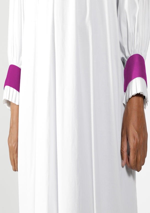 Worship Attires Elegant Rochet – Formal Red and Purple Clergy Wear