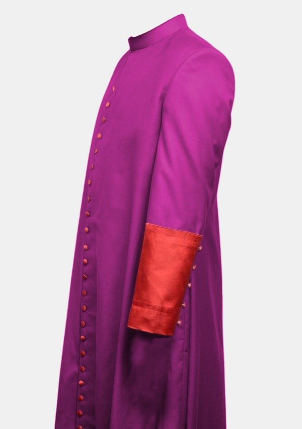 Worship Attires Clergy Cassock for Men – Roman Style in Red & Purple