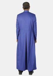 Worship Attires Signature Cassock – Royal Blue with 33 Buttons