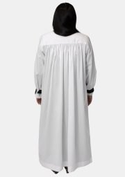 Worship Attires Women’s Clergy Rochet – Cardinal Black Cuff Edition for Sale