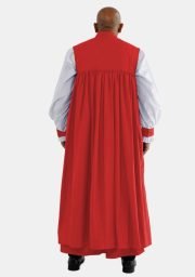 Worship Attires Red 33-Button Clergy Chimere for Men