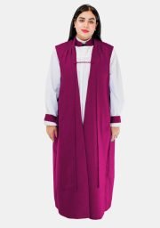 Worship Attires Anglican Red and Purple Clerical Chimere for Women