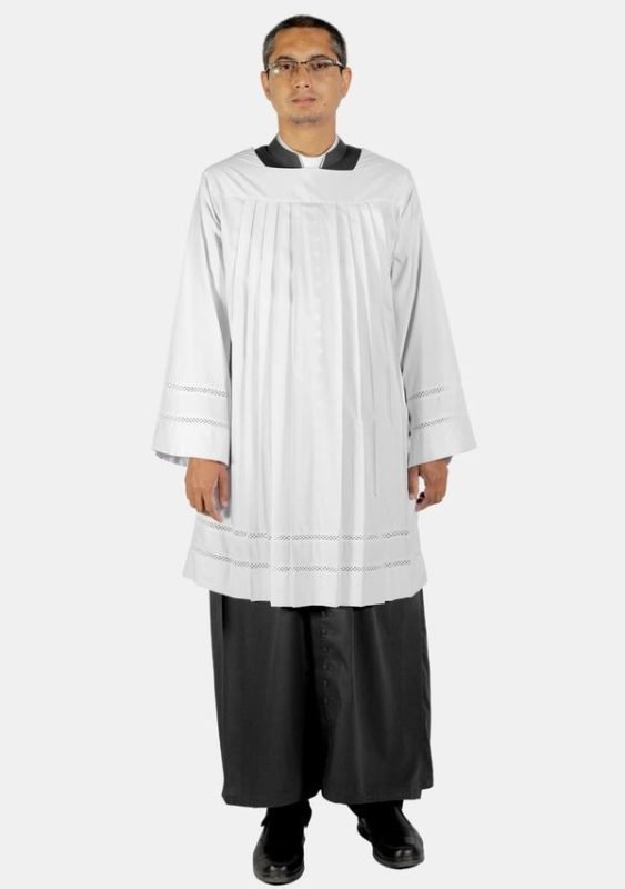 Worship Attires Square Neck Lace Surplice