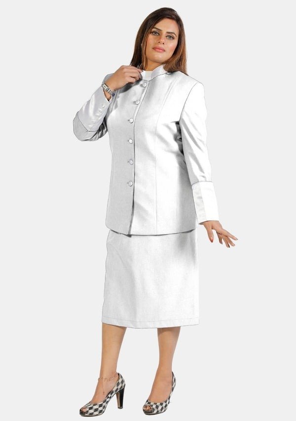 Buy White Clerical Skirt Suit for sale – elegant women’s clergywear