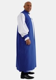 Worship Attires Anglican Royal Blue Clergy Chimere for Men