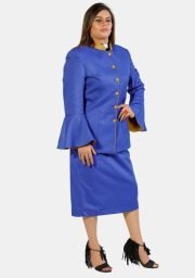 Royal Blue Clergy Suit for Sale – Elegant Women’s Church Attire