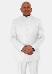 Buy Worship Attires Jachin White Pastor Suit online