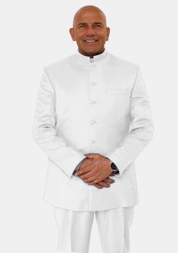 Buy Worship Attires Jachin White Pastor Suit online