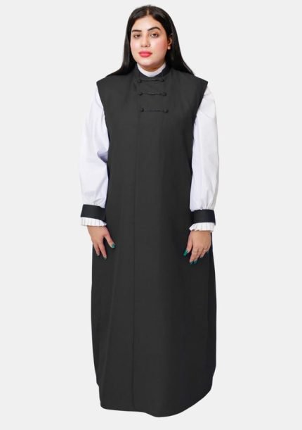 Worship Attires 3-Stripe Black Clerical Chimere for Women
