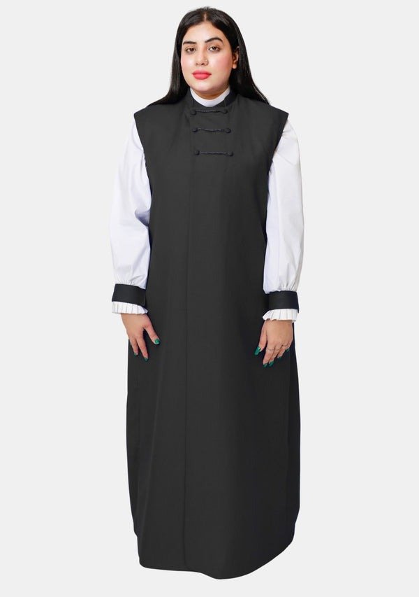 Worship Attires 3-Stripe Black Clerical Chimere for Women