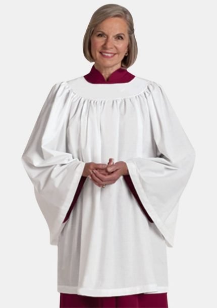 Worship Attires Women’s Round Neck Clergy Surplice