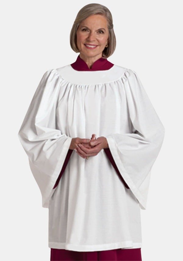 Worship Attires Women’s Round Neck Clergy Surplice