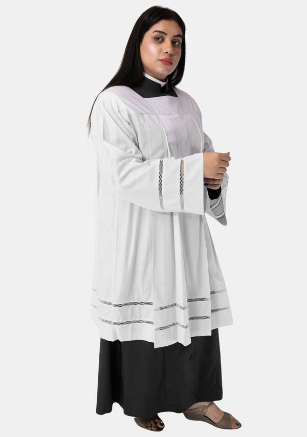 Worship Attires Opulent Traditional Lace Surplice for sale