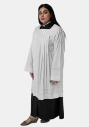 Worship Attires Pleated Surplice for Women – Premium Clergy Attire