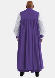 Worship Attires Liam 33-Button Roman Purple Clergy Chimere for Men