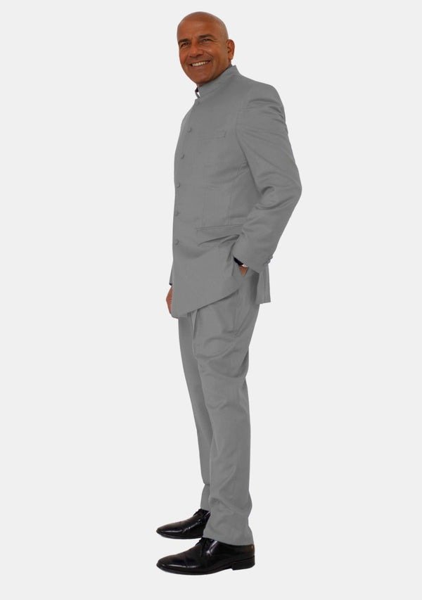 Buy Worship Attires Azriel Grey Pastor Suit online