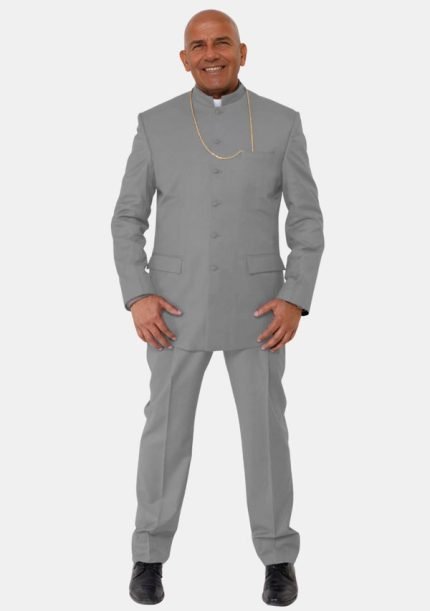 Worship Attires Azriel Grey Pastor Suit
