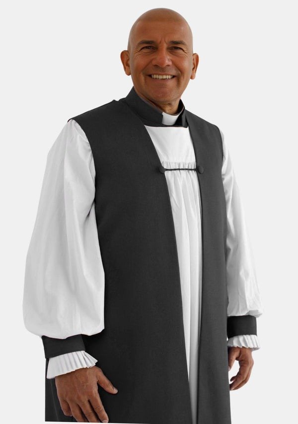 Worship Attires Anglican Black Clergy Chimere for Men