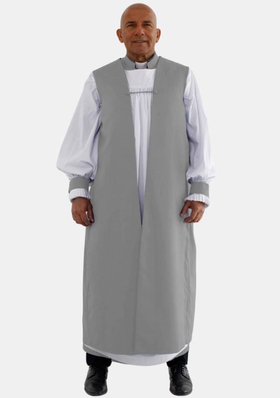 Worship Attires Peaceable Anglican Traditional Grey Chimere for Men