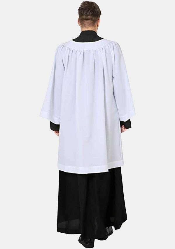 PriestSurpliceRoundNeckBackLook Buy Worship Attires Priest Round Neck Surplice online