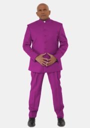 Lemuel Purple Pastor Suit by Worship Attires – Clergy Attire