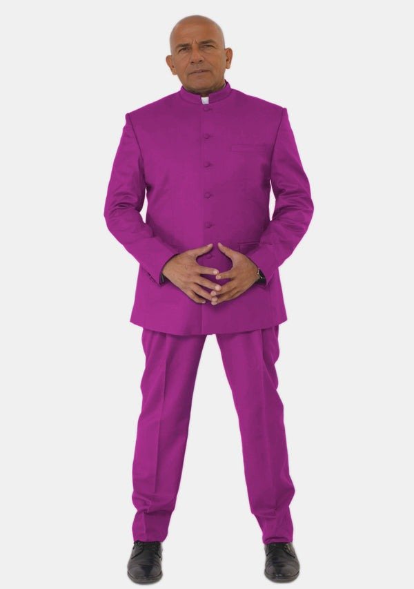 Lemuel Purple Pastor Suit by Worship Attires – Clergy Attire