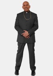 Worship Attires Malchus Black Pastor Suit