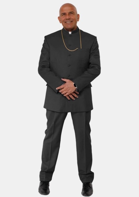 Worship Attires Malchus Black Pastor Suit
