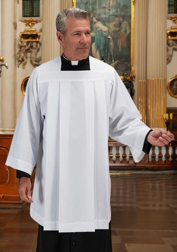 Worship Attires Square Neck Clergy Surplice