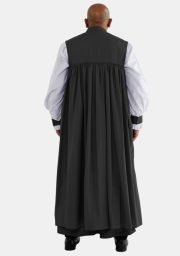 Worship Attires Seraph 33-Button Black Clergy Chimere for Men