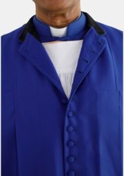 Worship Attires Timothy 33-Button Royal Blue Clergy Chimere for Men