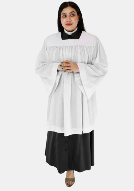 Worship Attires Square Neck Women Clergy Surplice