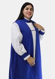 Worship Attires Royal Blue Traditional Anglican Chimere for Women