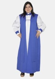 Worship Attires Royal Blue Traditional Anglican Chimere for Women