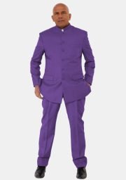 Worship Attires Tiberius Violet Pastor Suit for sale