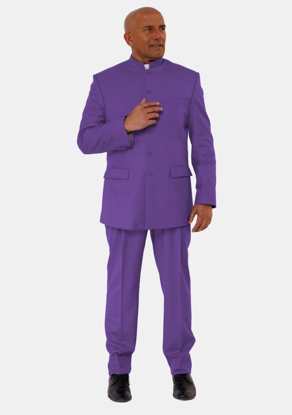 Worship Attires Tiberius Violet Pastor Suit