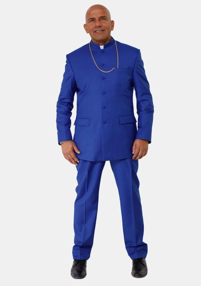 Worship Attires Elioenai Royal Blue Pastor Suit